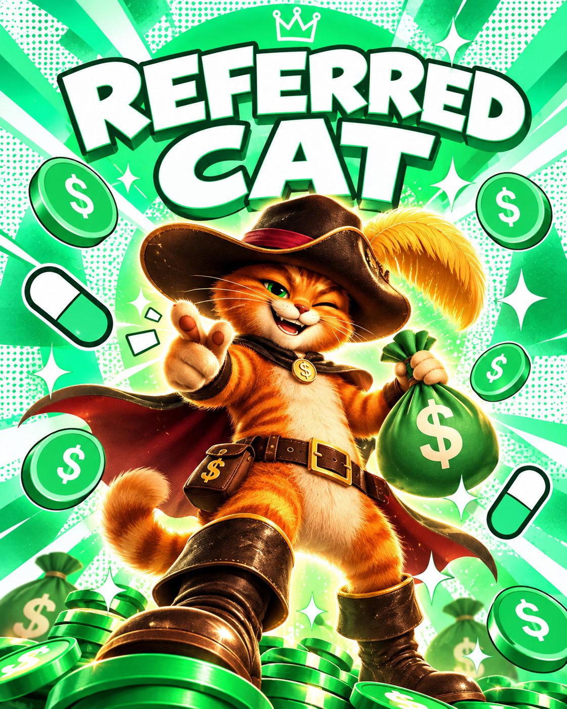 Cat meme background